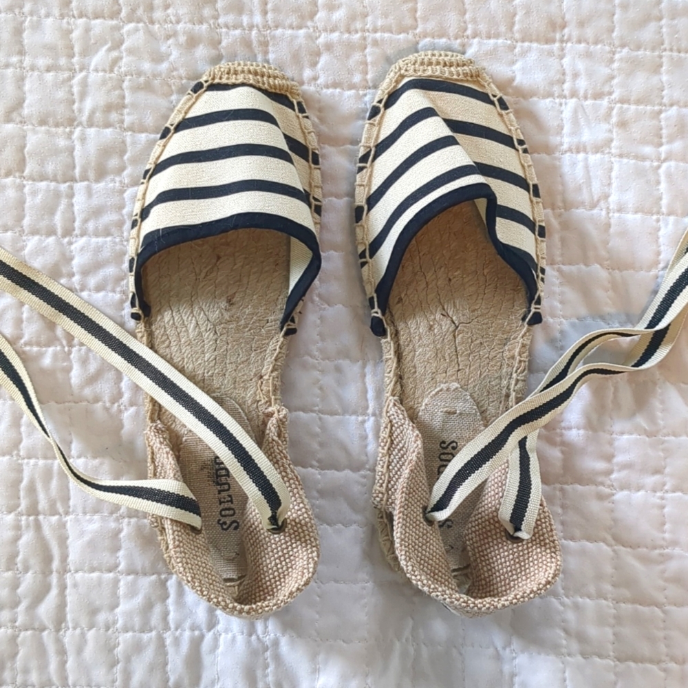SOLUDOS Striped Espadrilles